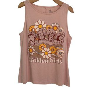 Golden Girls Graphic Retro Pink Muscle Tank Top Sz 0X XL
